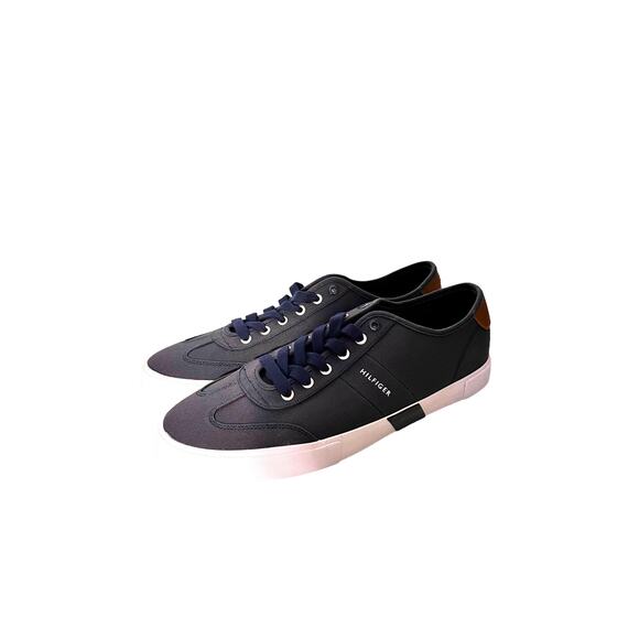 Tommy Hilfiger Men's Pandora Canvas Low Top Athletic Blue Sneakers 11.5 - Picture 1 of 13